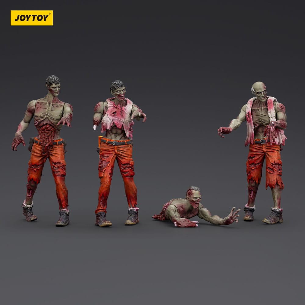 Zombie Dark Source 4-Pack Mechanic Team 8cm Action Figures